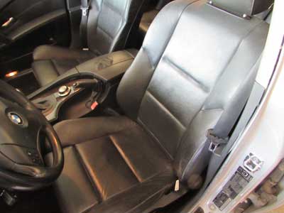 BMW Sport Front Seats (Left and Right Set), Black Dakota Leather, Electric Memory E60 525i 530i 545i12